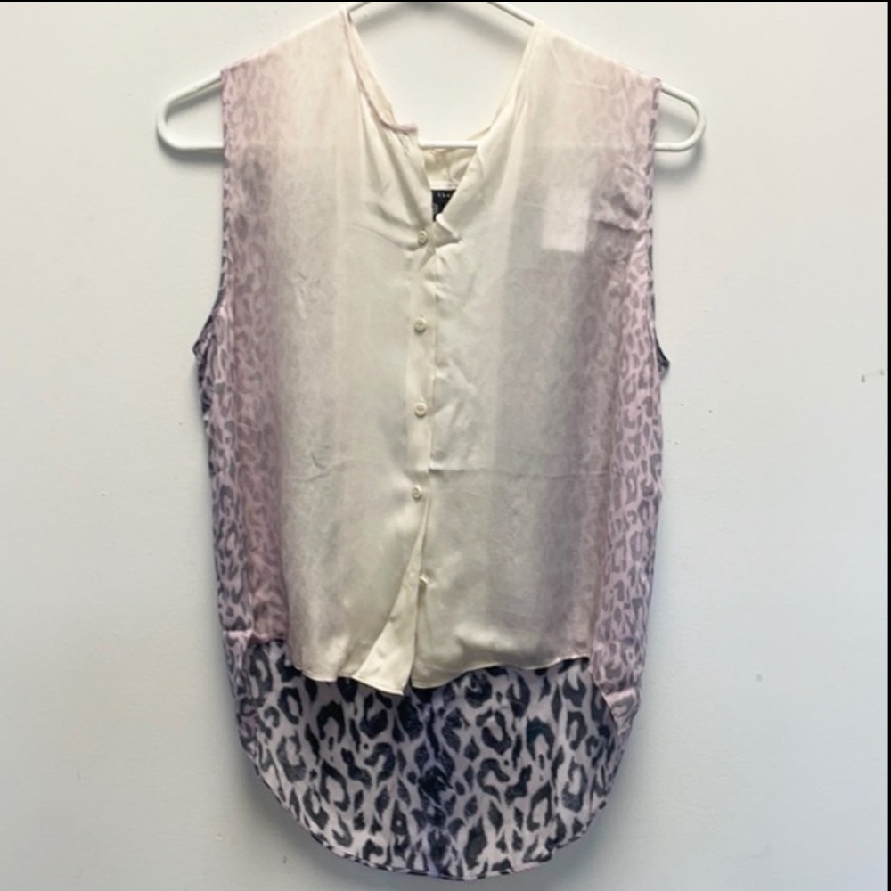 Theory Ombré  animal print tank